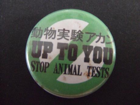 Stop animal tests protest
